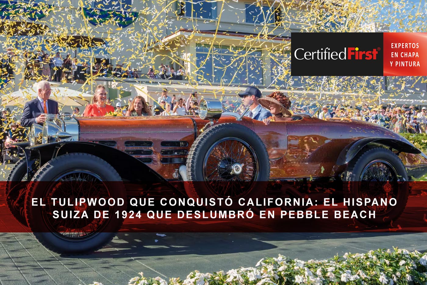 El tulipwood que conquistó california: el hispano suiza de 1924 que deslumbró en pebble beach
