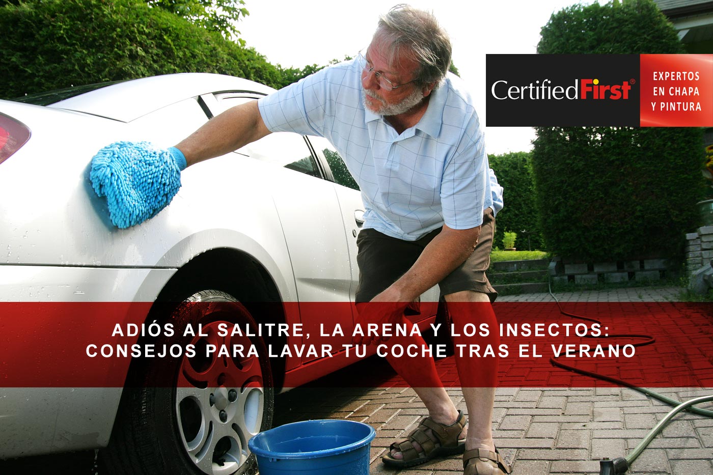 Adiós al salitre, la arena y los insectos: consejos clave para lavar tu coche tras el verano