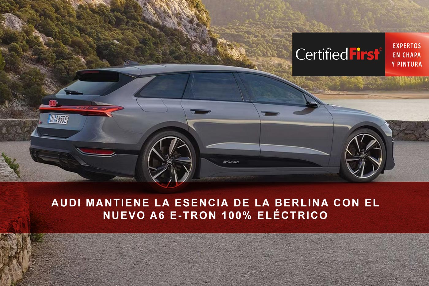 Audi mantiene la esencia de la berlina con el nuevo A6 e-tron 100% eléctrico