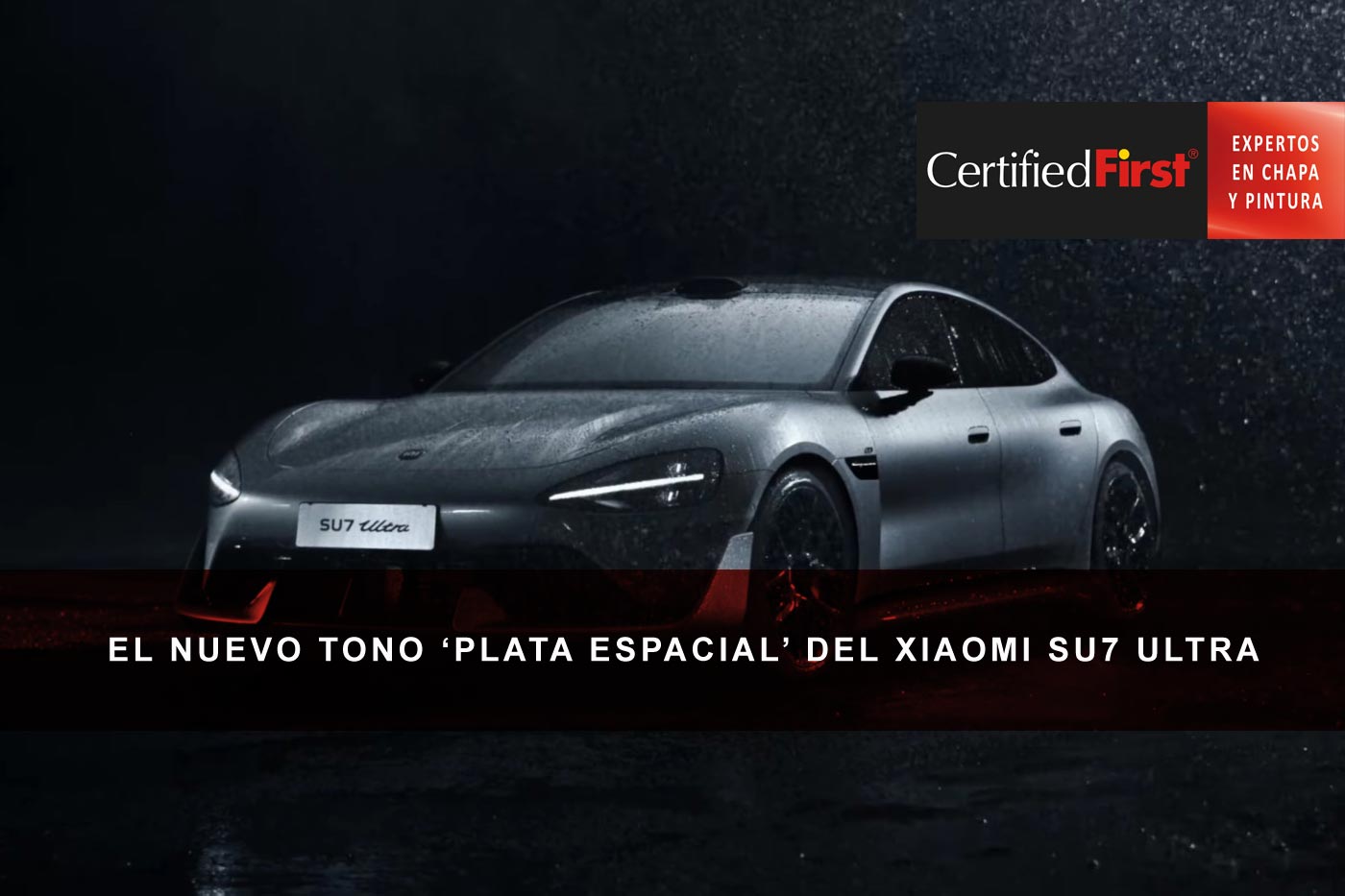 El nuevo tono ‘plata espacial’ del Xiaomi SU7 Ultra: cuando el color convierte un supercoche en una obra de arte