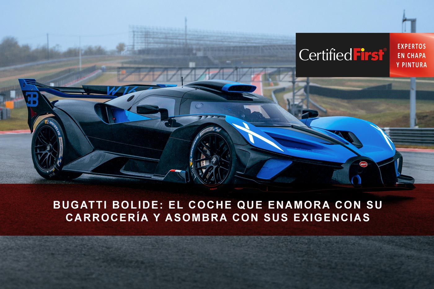 Bugatti Bolide: el coche que enamora con su carrocería y asombra con sus exigencias