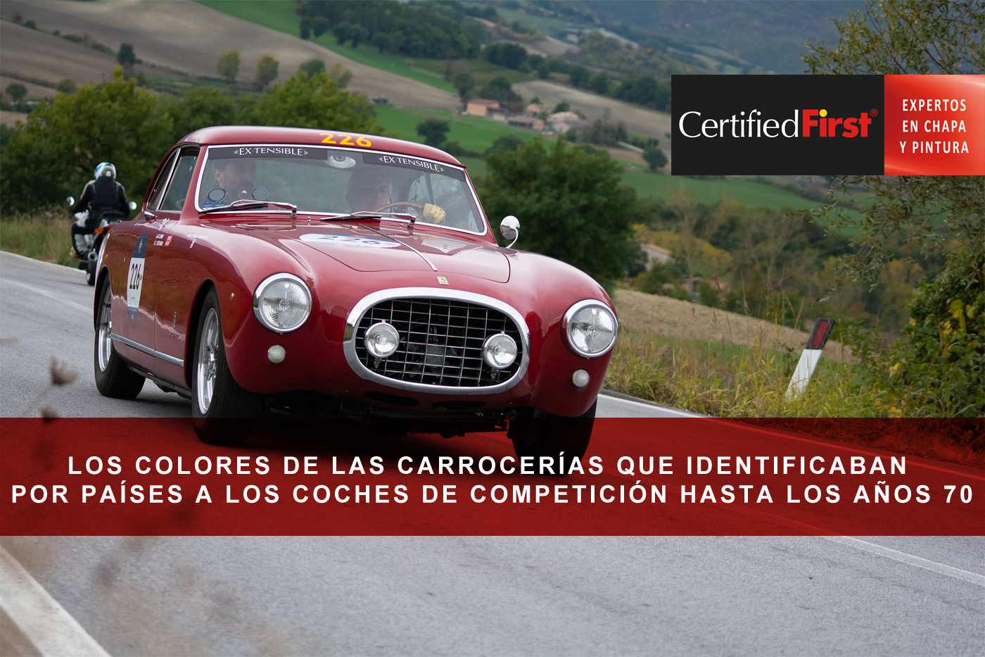 Los colores de las carrocerías que identificaban por países a los coches de competición hasta los años 70