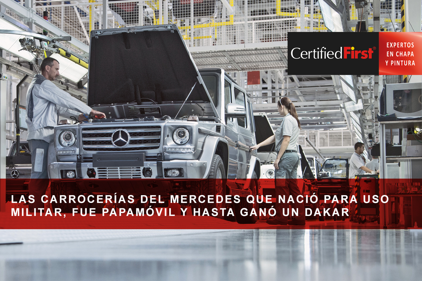 Las carrocerías del Mercedes que nació para uso militar, fue Papamóvil y hasta ganó un Dakar