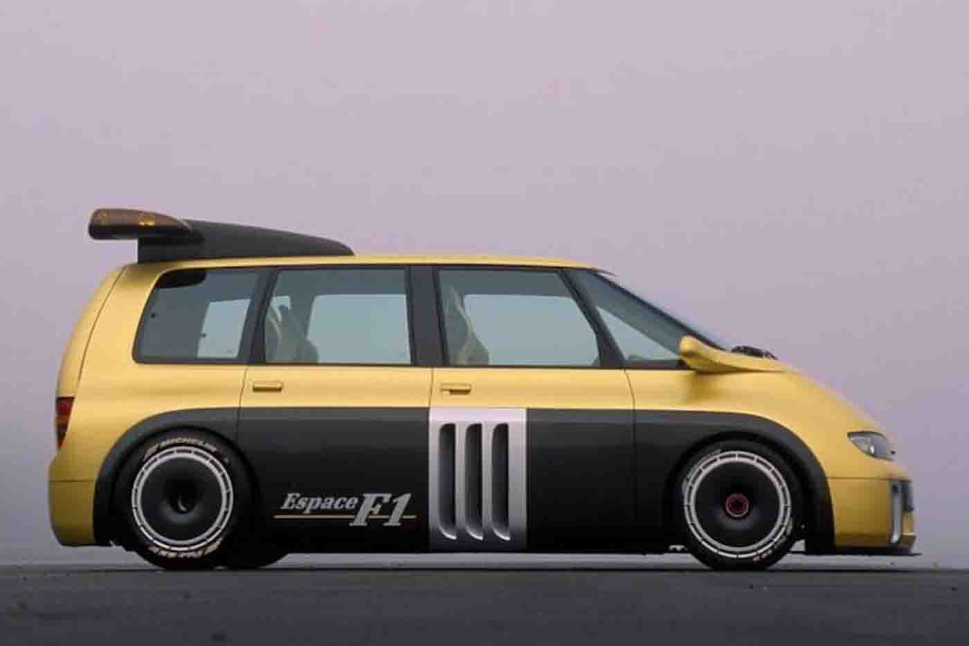 El lateral de la carrocería de la Espace F1