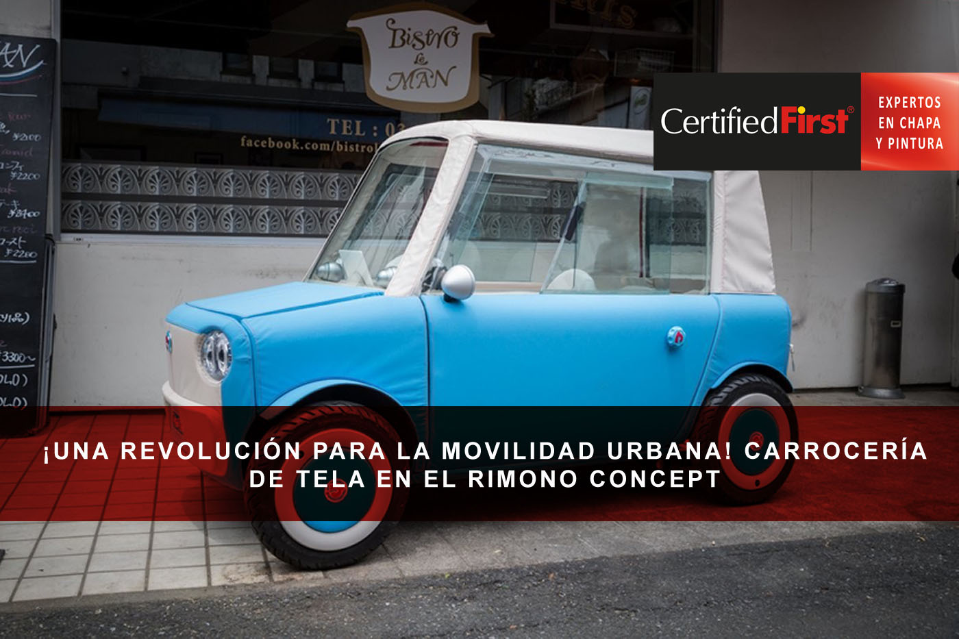 ¡Una revolución para la movilidad urbana! Carrocería de tela en el RimOno Concept