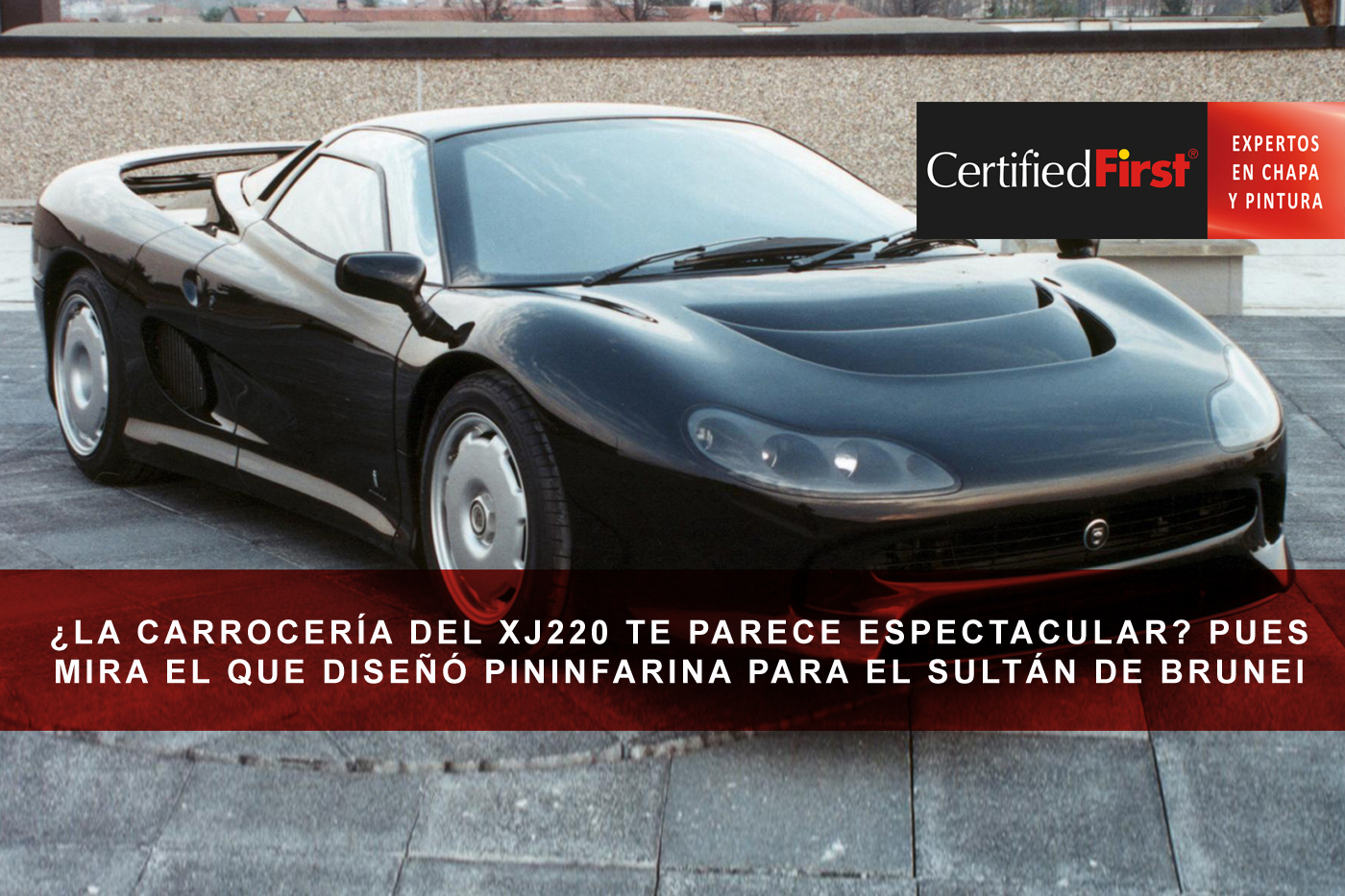 ¿La carrocería del XJ220 te parece espectacular? Pues mira el one-off que diseñó Pininfarina para el sultán de Brunei
